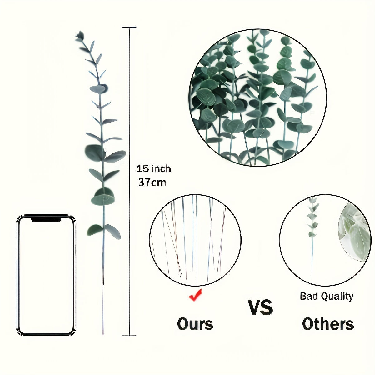 EverGreen Artificial Eucalyptus Stems – Natural and Sustainable