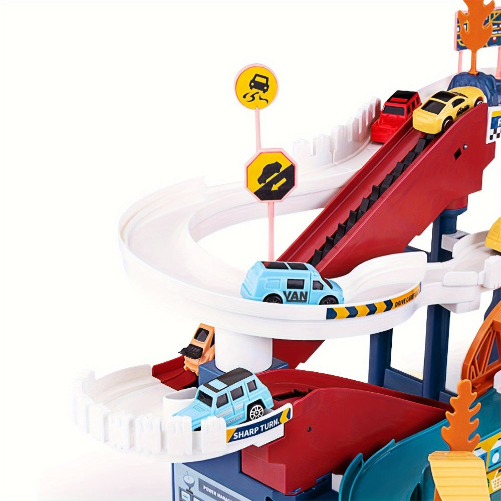 DinoRace Adventure Playset - Exciting Race Track with Dinosaurs and Vehicles for Children