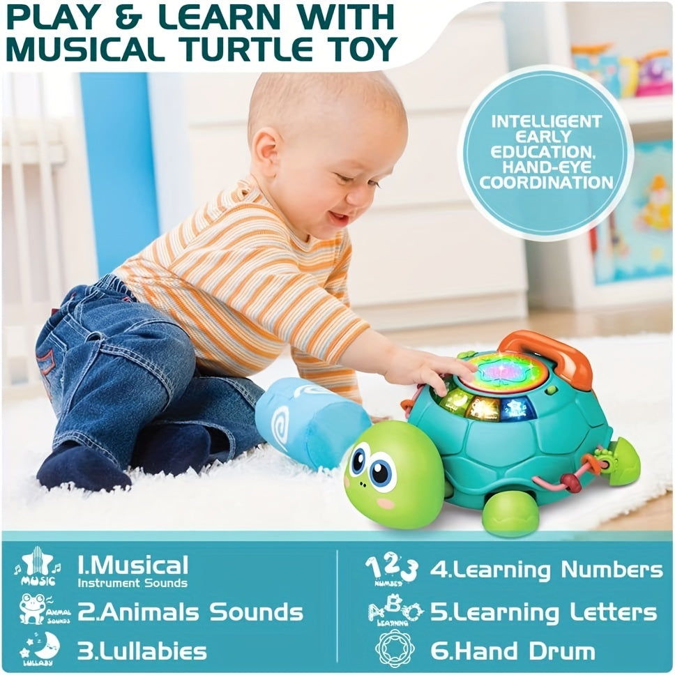 Interactive Musical Turtle Toy for Children – Educational and Fun, with Lights and Sounds
