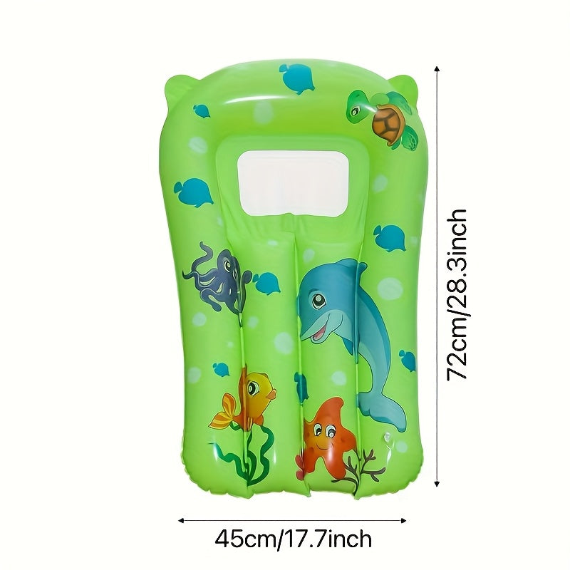 Inflatable Swim Board – One Size Fits All with Fun Sea Creature Design