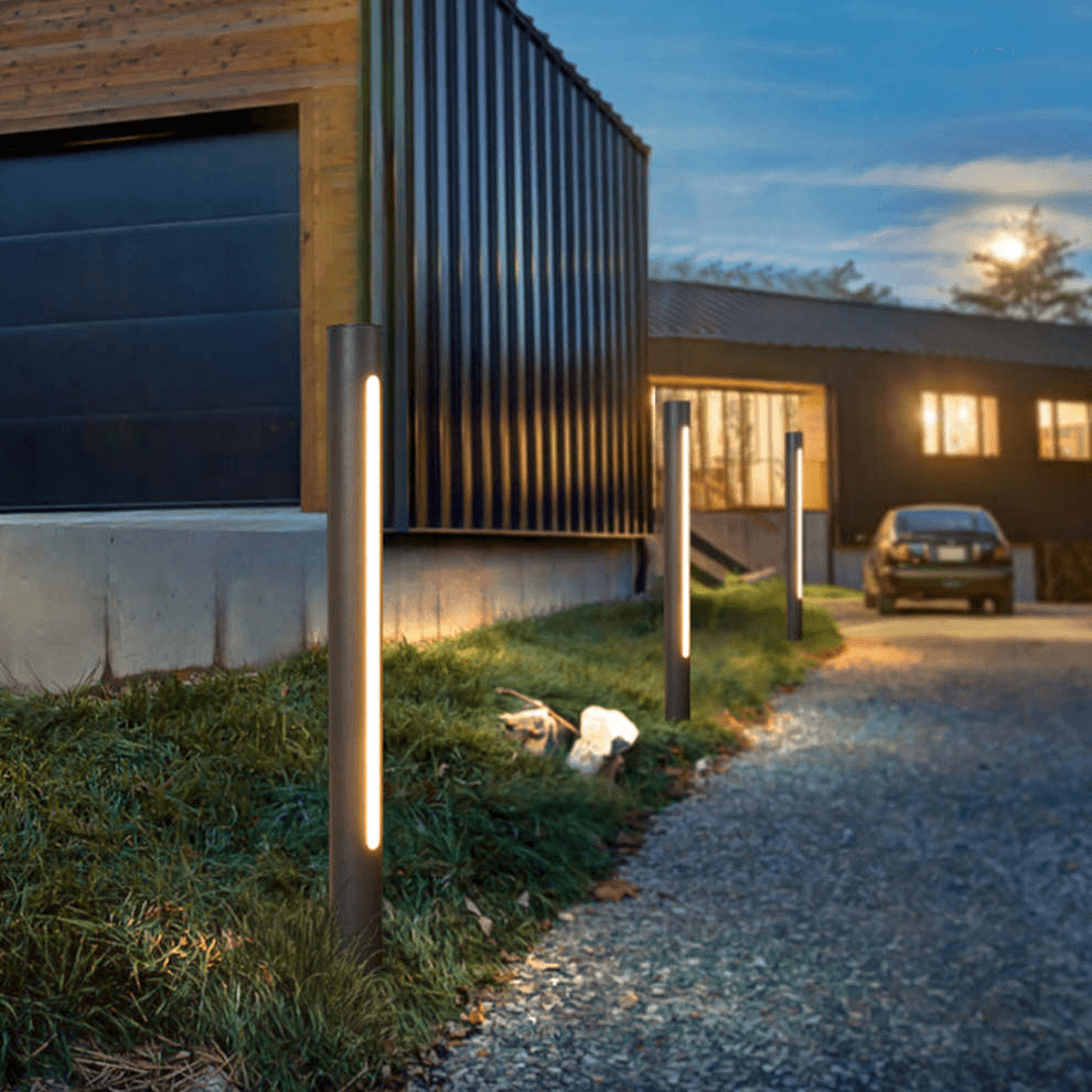 Modern LED Outdoor Wall Light - Metal & Acrylic