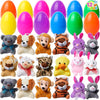 Plush Easter Eggs with Mini Animals for Children – 12 Piece Surprise Egg Set