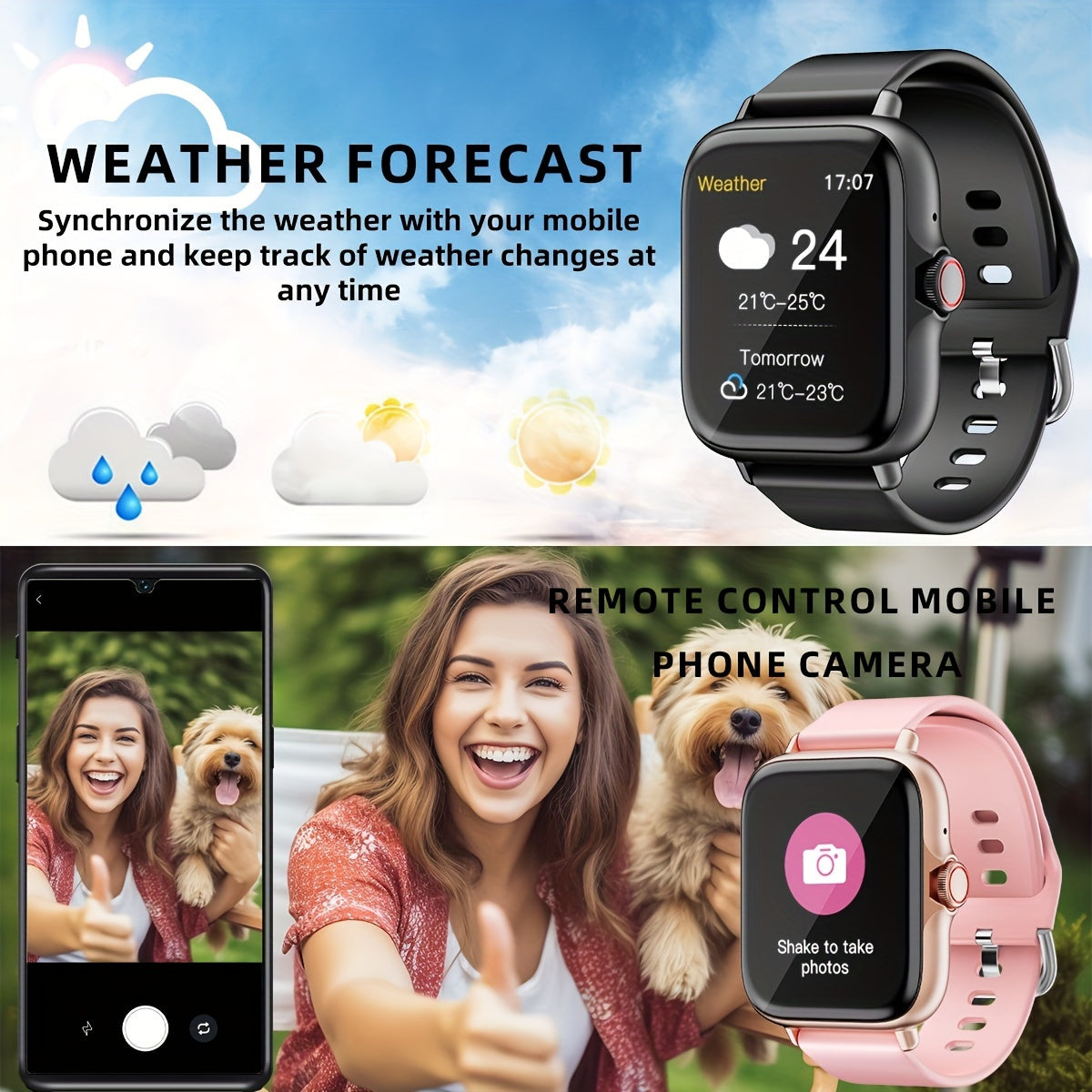 SmartFit Touch - Stylish Smart Watch with Activity Tracker & Notifications