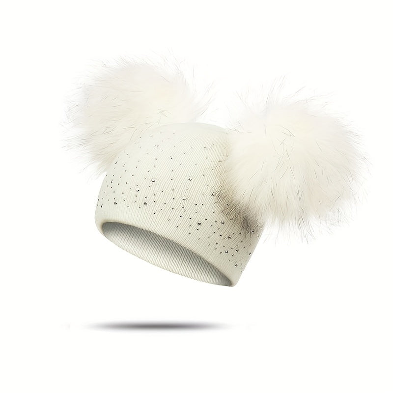 Lily Girls' Pom Pom Hat - Playful and Warm for the Winter Months