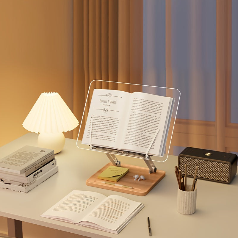 Ergonomic Acrylic Reading Stand – Adjustable and Stylish
