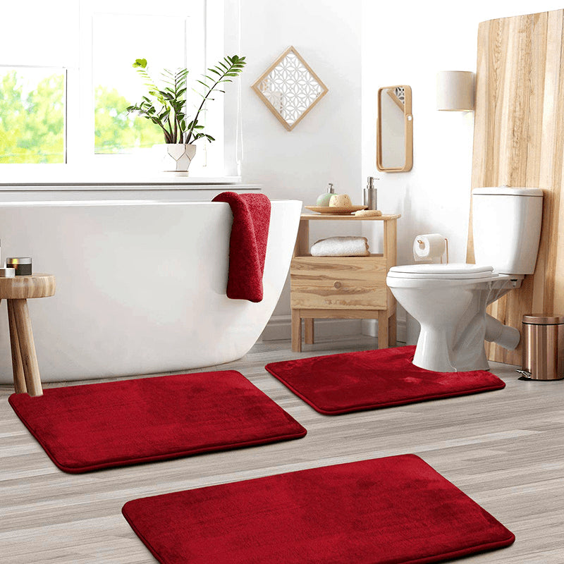 Soft Memory Foam Bath Mat Set - For Comfort and Luxury