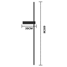 Modern Outdoor Column LED Wall Light