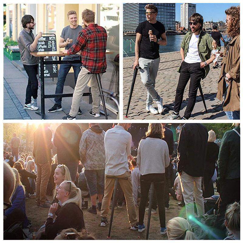 Portable Mini Folding Chair for Queueing Outdoors, etc.