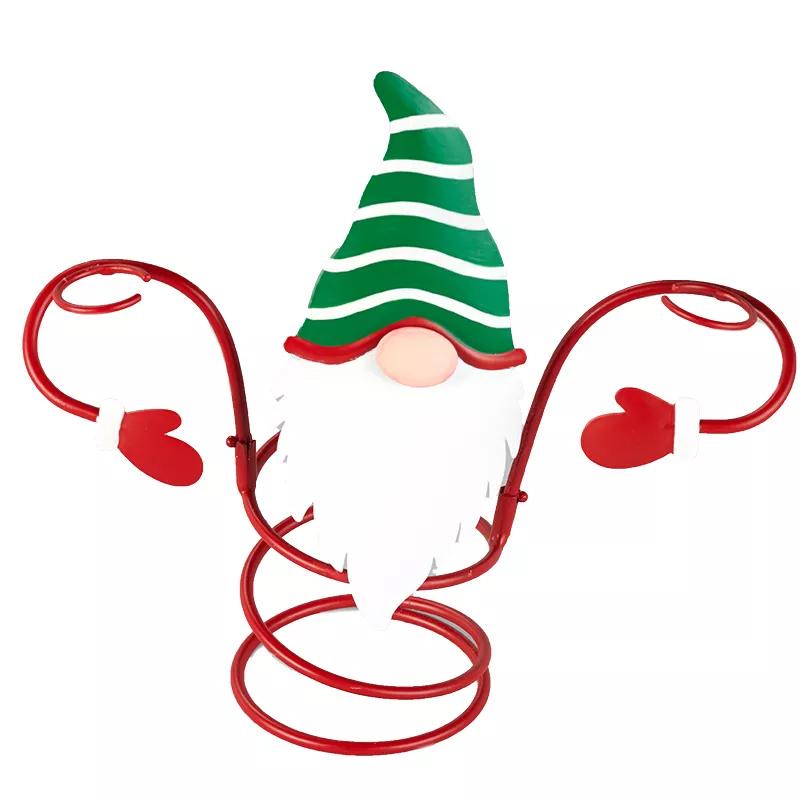 Festive Cheers Wine Glass Holder – Santa & Snowman Design for Festive Tables