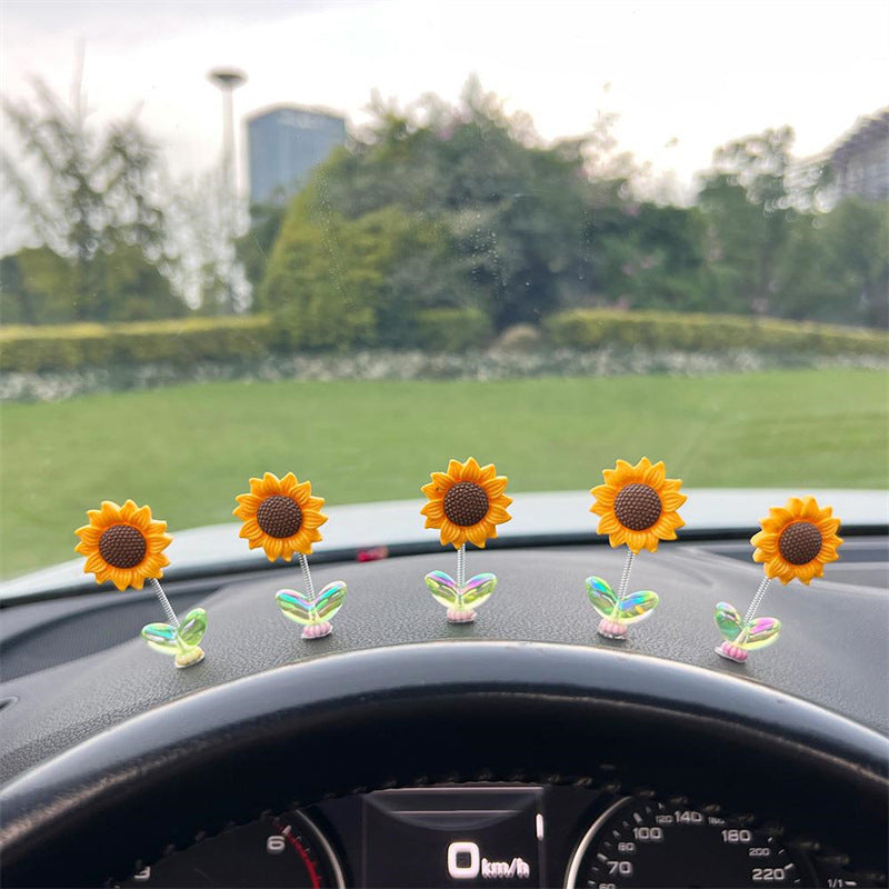 SunnyRide - Cute Sunflower Car Ornament