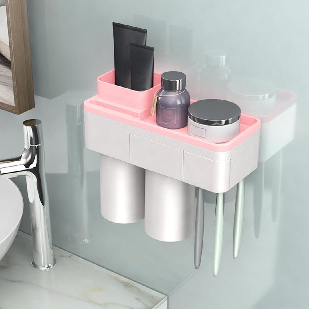ToothCare - Handy Toothbrush Holder with Toothpaste Dispenser