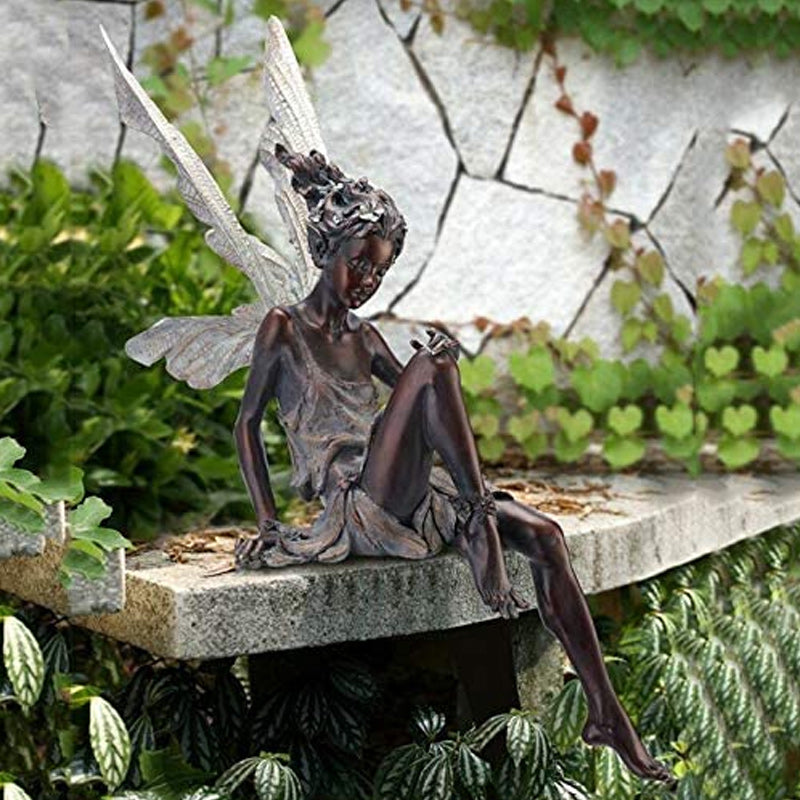 Sandsberg Sitting Fairy Garden Statue