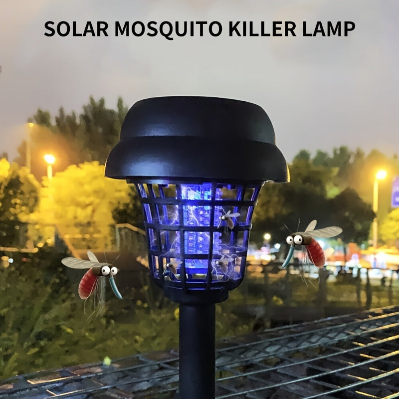Solar-Powered Outdoor Insect Killer Lamp – Mosquito & Fly Catch Duo