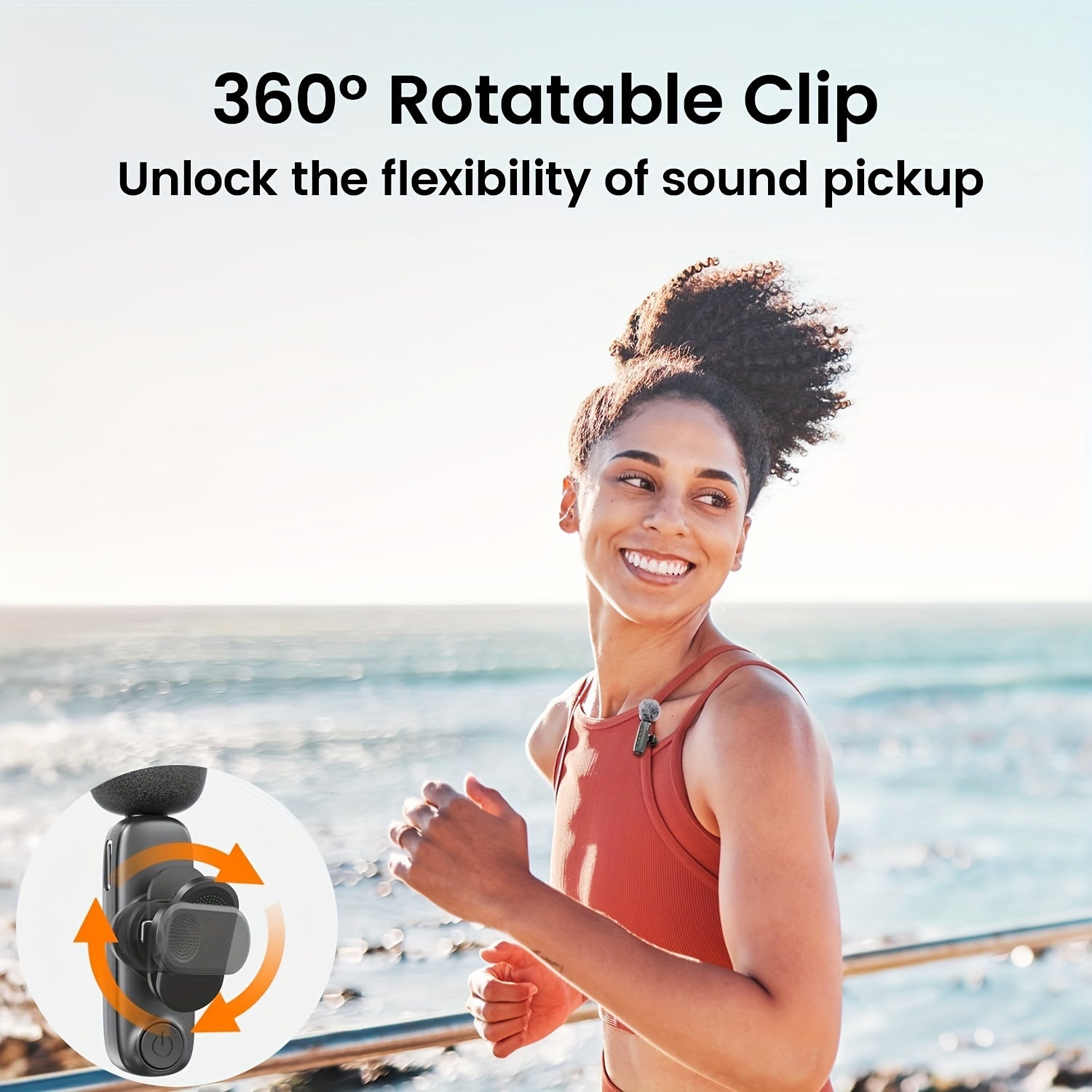 SoundClip Wireless Lavalier Microphone - For Smartphones and Tablets