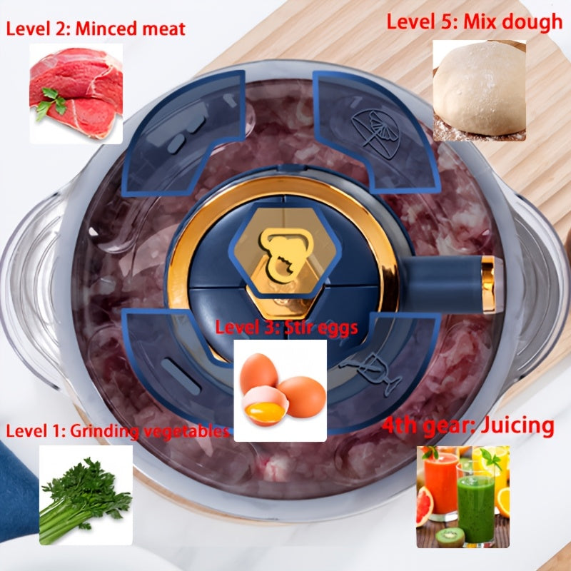 Powerful Stainless Steel Meat Grinder and Vegetable Slicer – Multifunctional Kitchen Machine