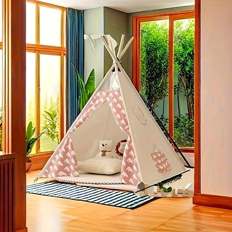 KiddieTipi Multifunctional Tipi Tent - Soft Tents for Indoor and Outdoor Use
