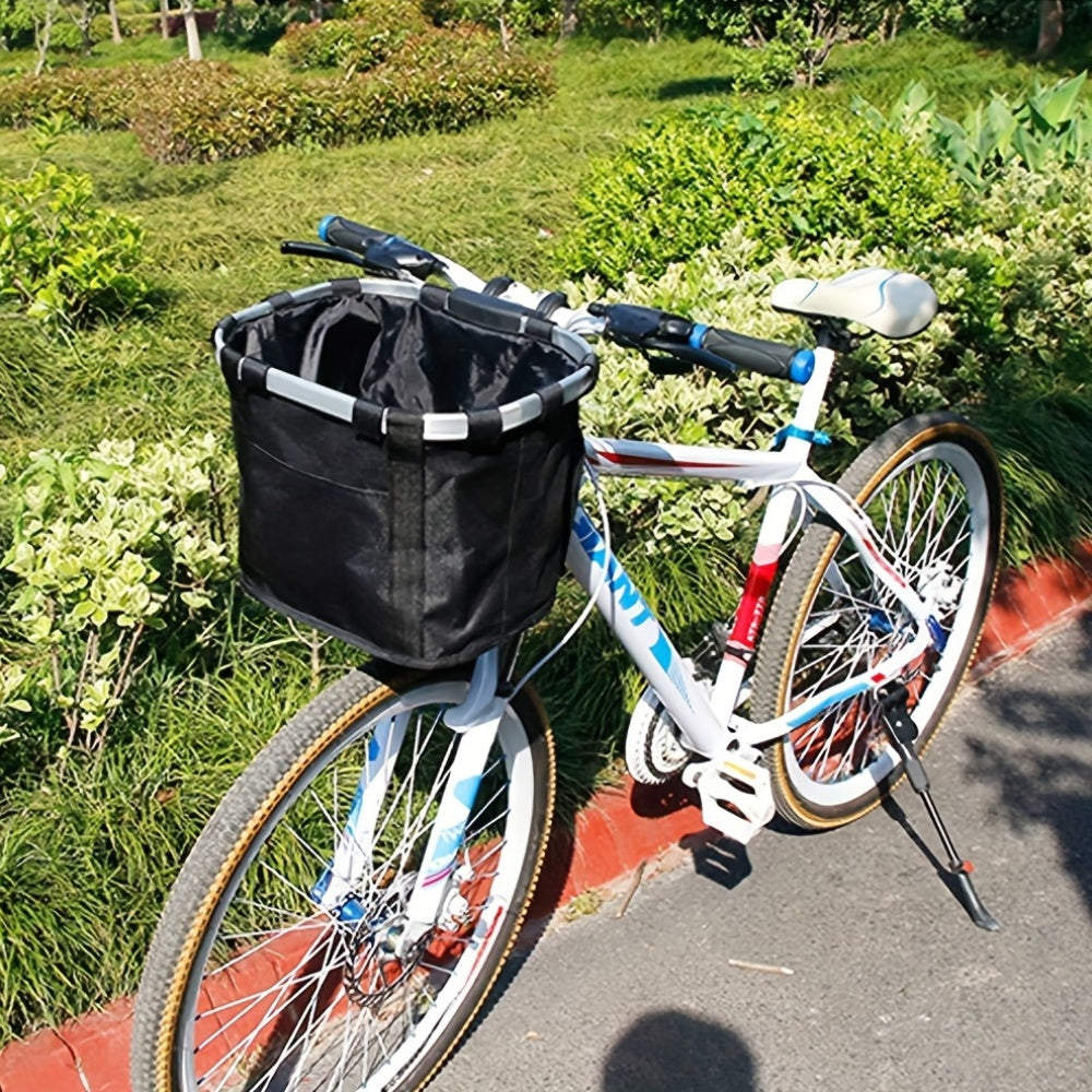 Foldable Bike Basket – High Capacity and Sturdy Load-Bearing for Bikes and Pets
