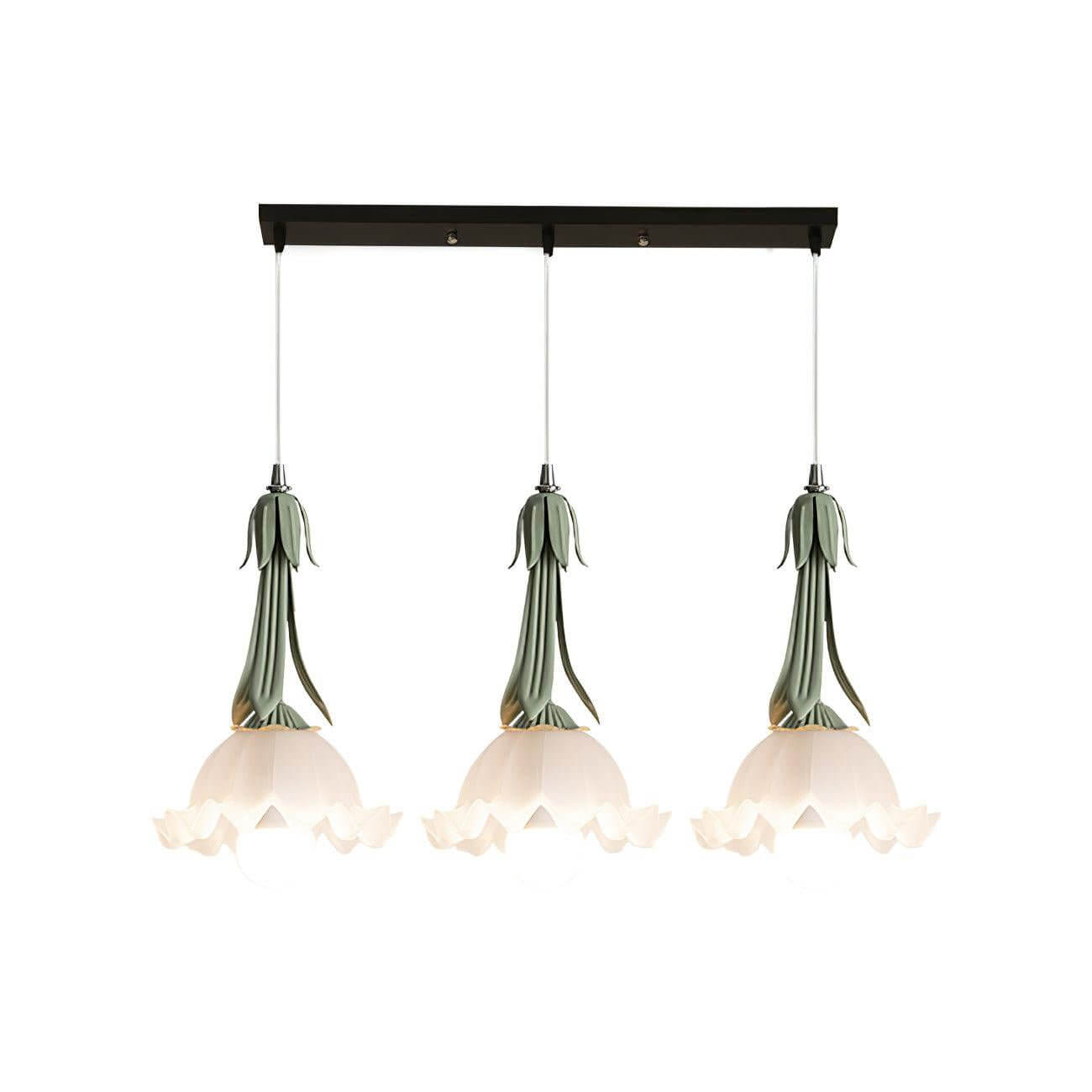 Elegant Pendant Light with Flower Design