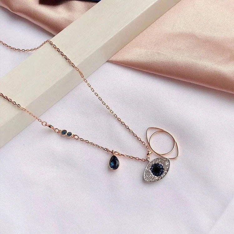 Evil Eye Jewellery Set – Amira (Necklace & Bracelet)