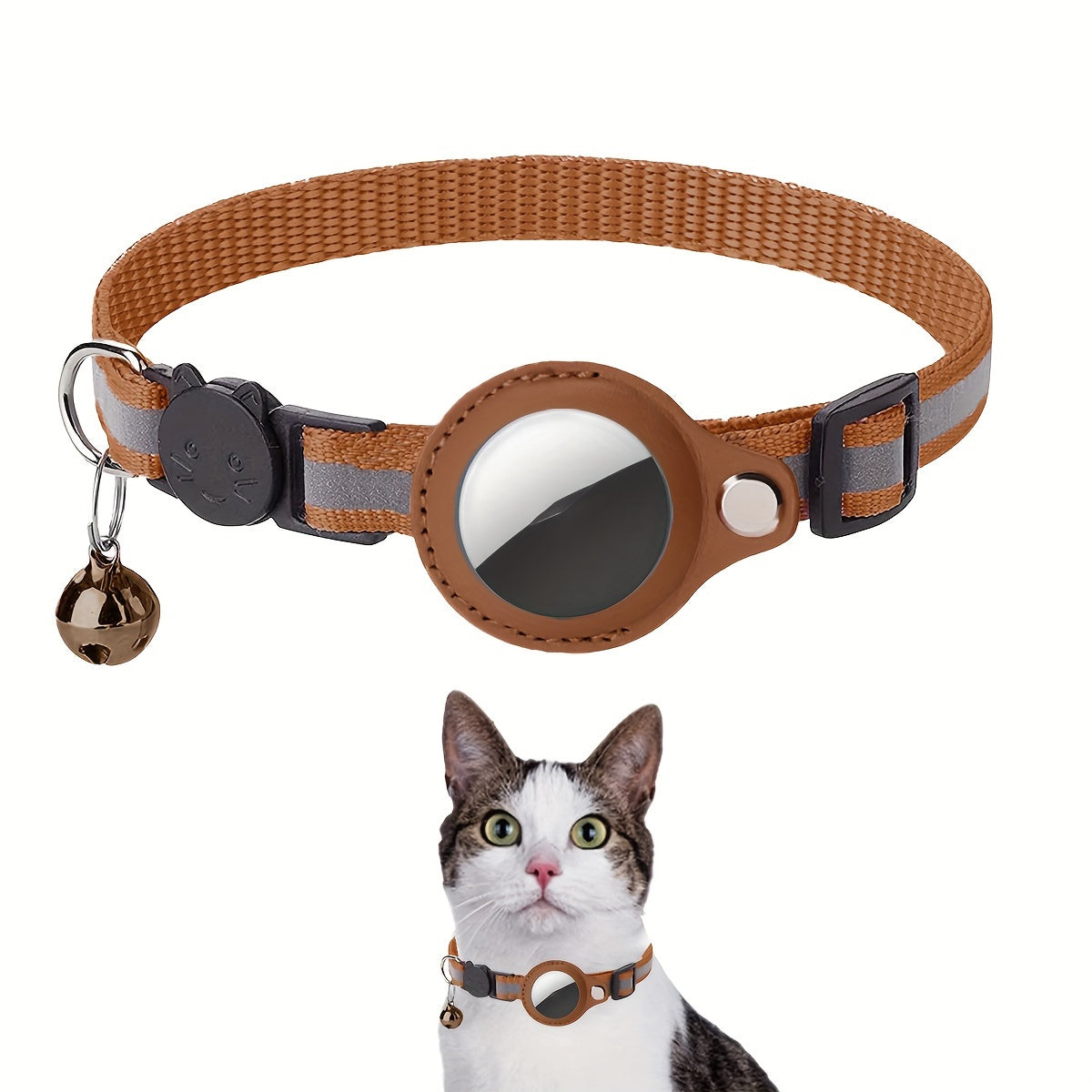Reflective Cat Collar – Safety Buckle and Bell for Extra Visibility