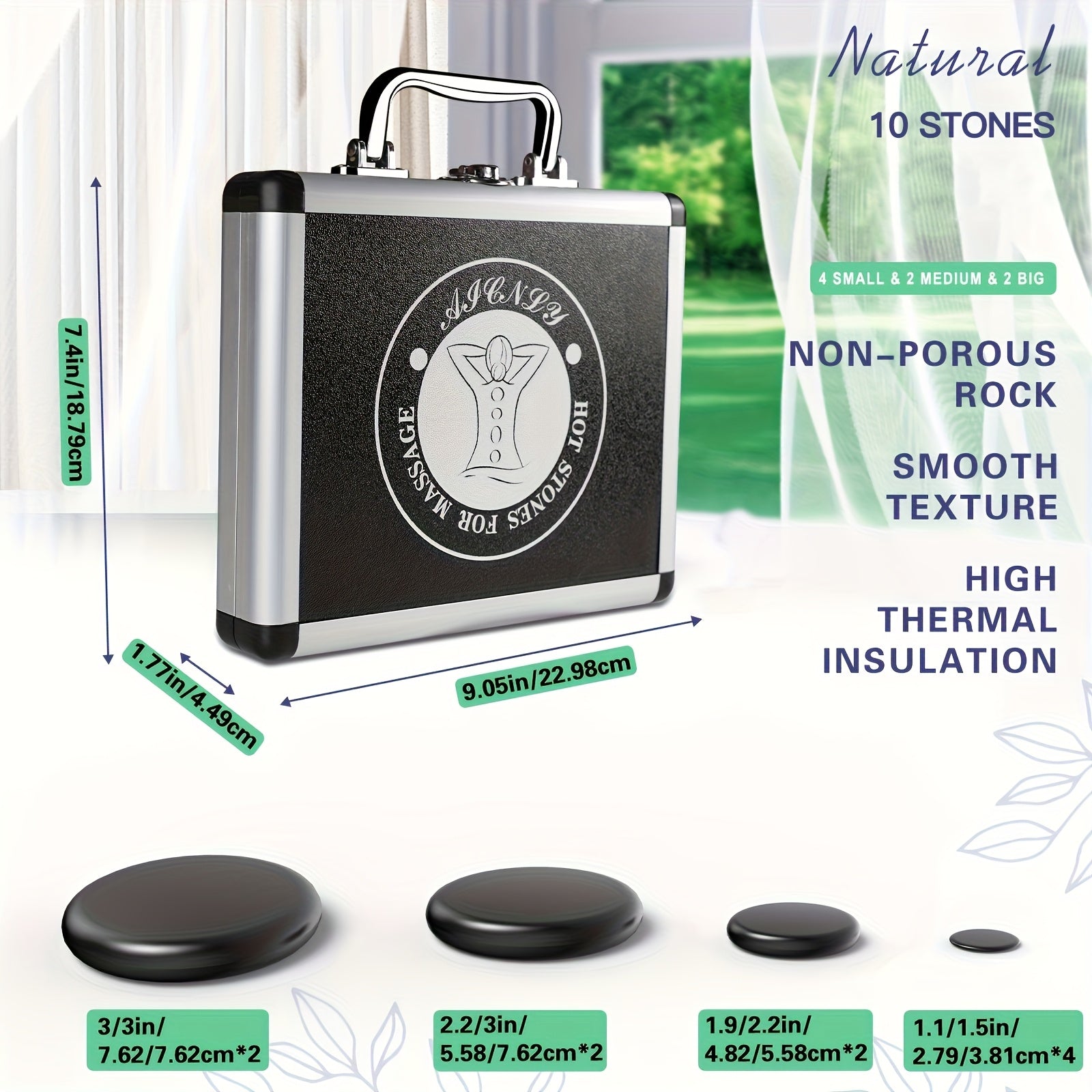 Professional Hot Stone Massage Set – Complete with Heater