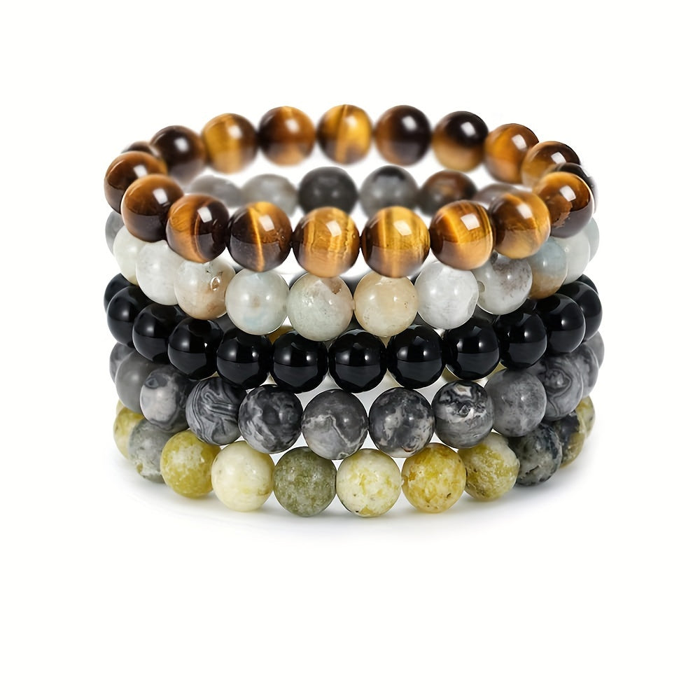 Gemstone Elegance Bracelet Set - For Natural Beauty