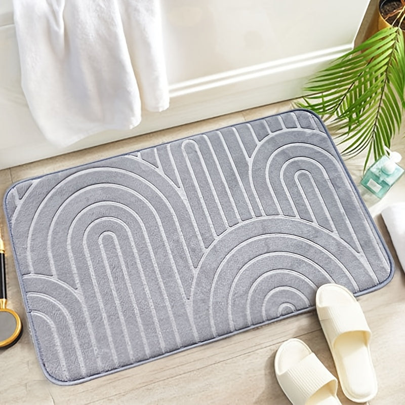 Geometric Non-Slip Bath Mat – Comfortable and Stylish for Your Bathroom