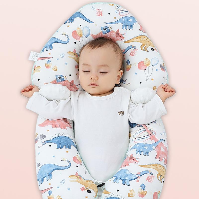 Ergonomic Cotton Baby Pillow for Safe and Comfortable Sleep
