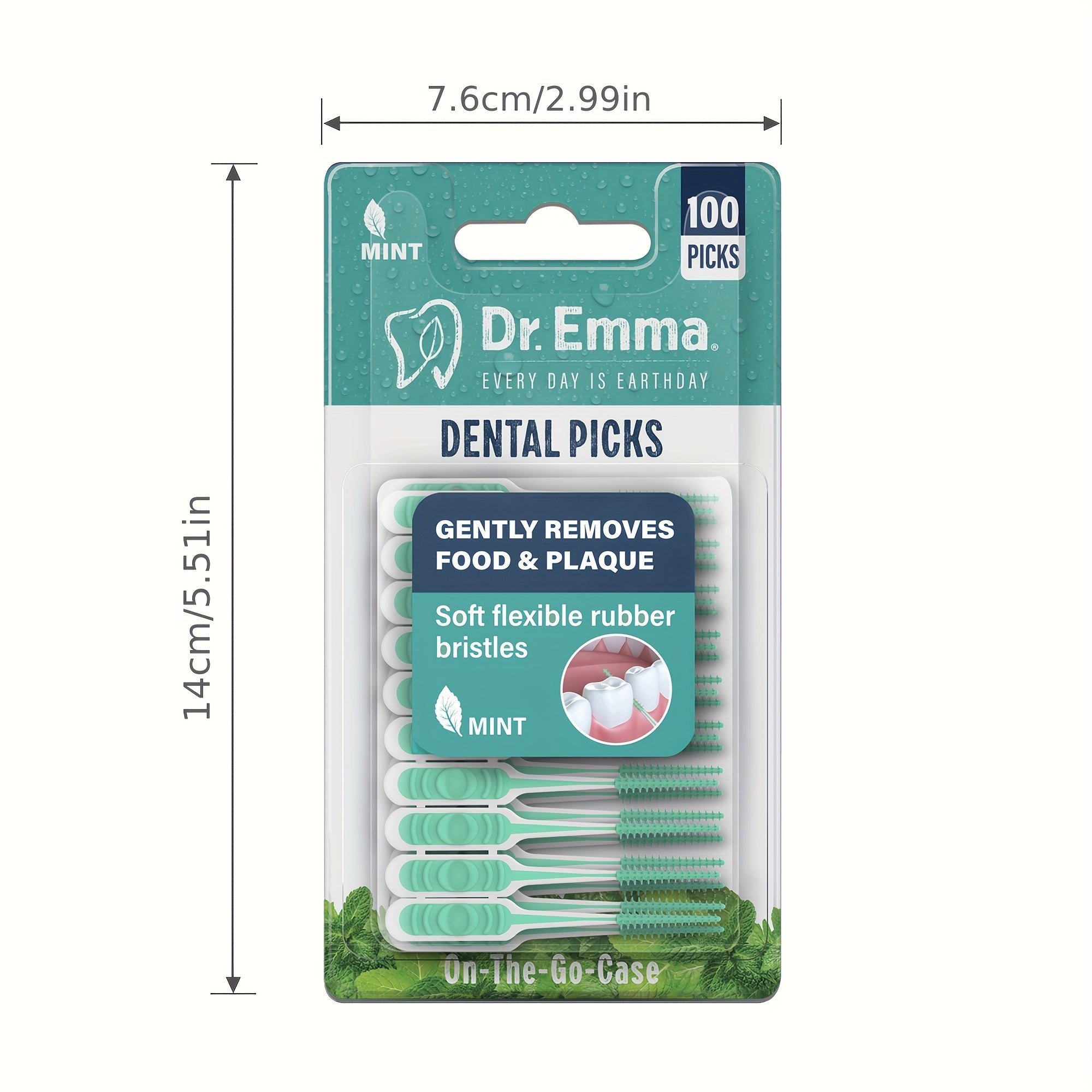 Soft Interdental Toothpicks – Mint Freshened and Ergonomically Designed