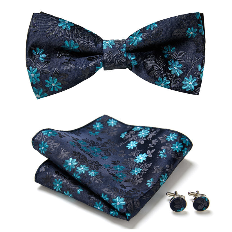 Three-Piece Set with Stylish Bow Ties
