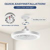 LED Slim Ceiling Fan Light – Dimmable and Quiet