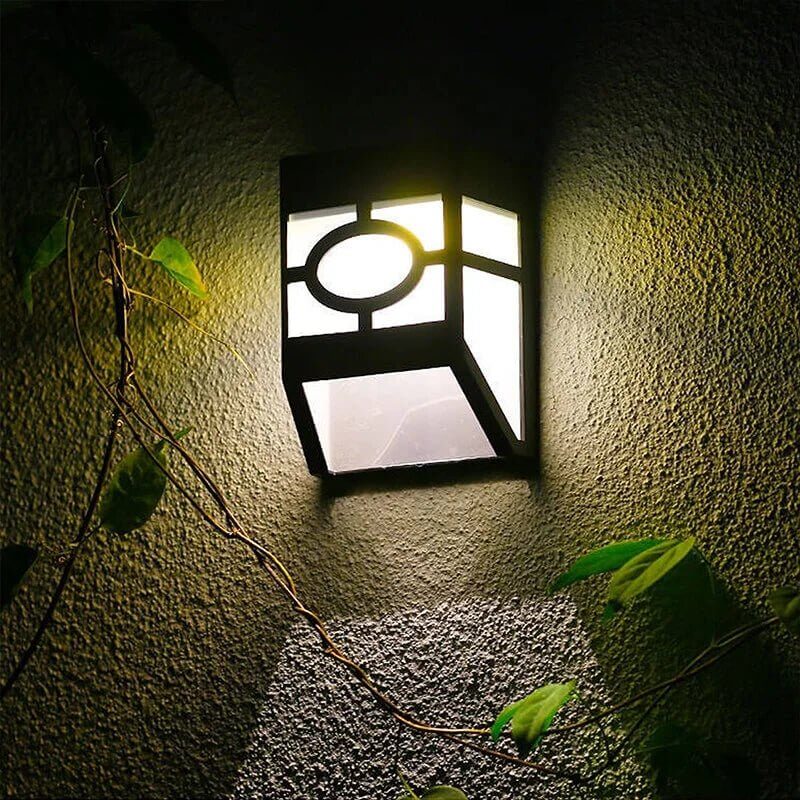 2x Solar LED Outdoor Wall Light - Energy Efficient