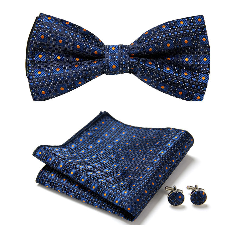 Three-Piece Set with Stylish Bow Ties