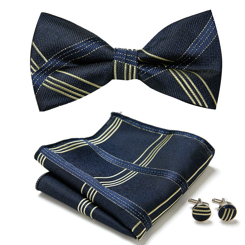 Three-Piece Set with Stylish Bow Ties
