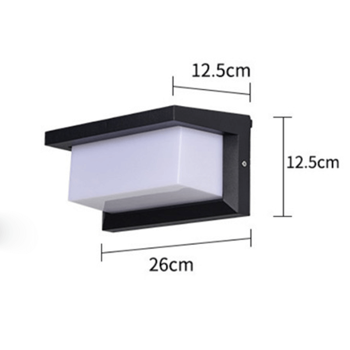 Modern Outdoor Wall Lamp Black-White - Garden Lighting