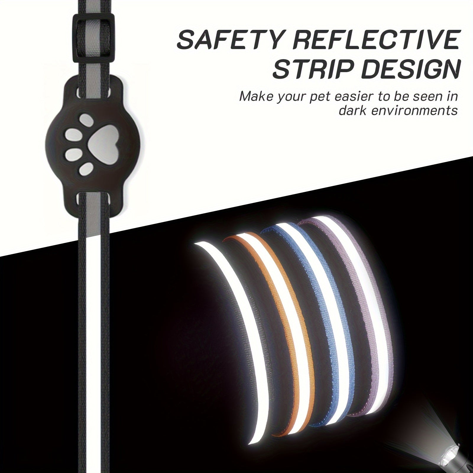 Cat Collar with Safety Buckle and Bell – Adjustable for Cats of Various Sizes