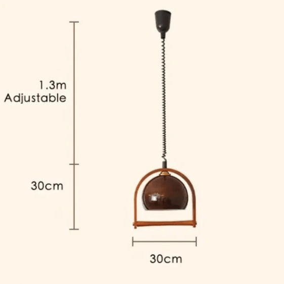Wooden Pendant Light - Bauhaus Design
