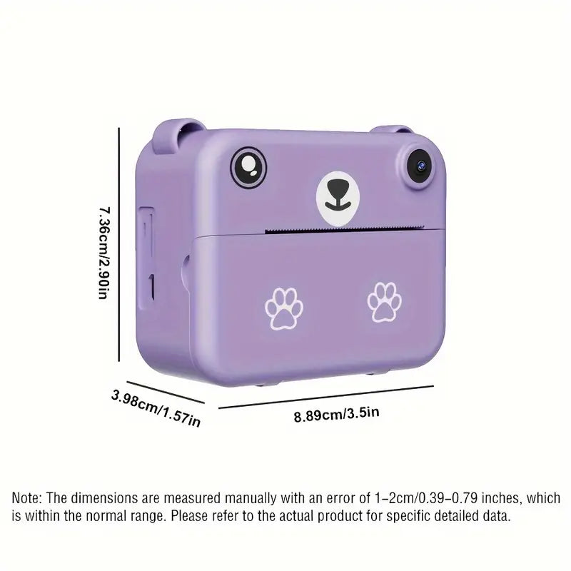 SnapKid - Compact Instant Camera for Children - 1080P HD, Photo & Video, Includes Printing Paper & USB Charger