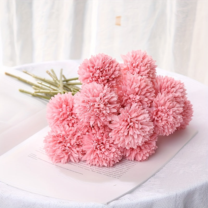 Set of 5 Artificial Chrysanthemum Flowers – Realistic Arrangements for Weddings and Home Decoration