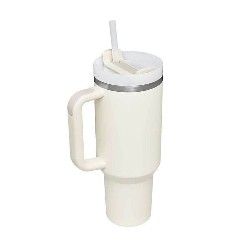 Insulating Mug with Handle and Straw - ChillMate