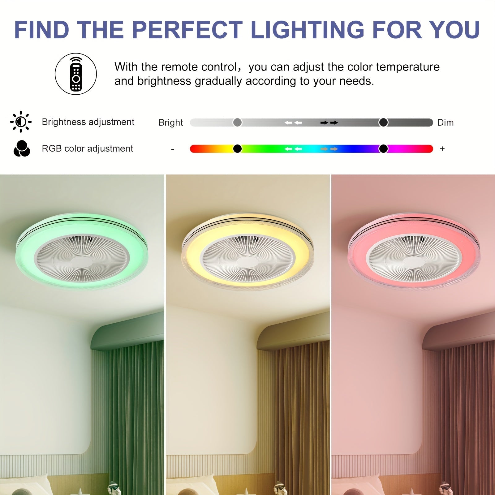 LumiCool RGB Ceiling Fan – Fresh and Atmospheric
