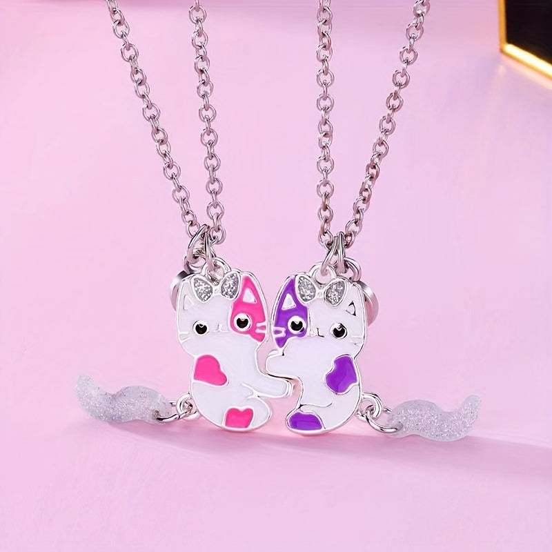 BFF Cat Necklace Set - For Friendship and Style