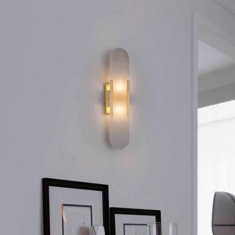 Modern Wall Lamp - Alabaster & Metal