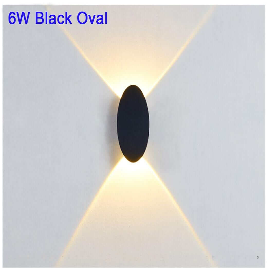 Modern Outdoor Wall Light - Oval & Rectangular Design