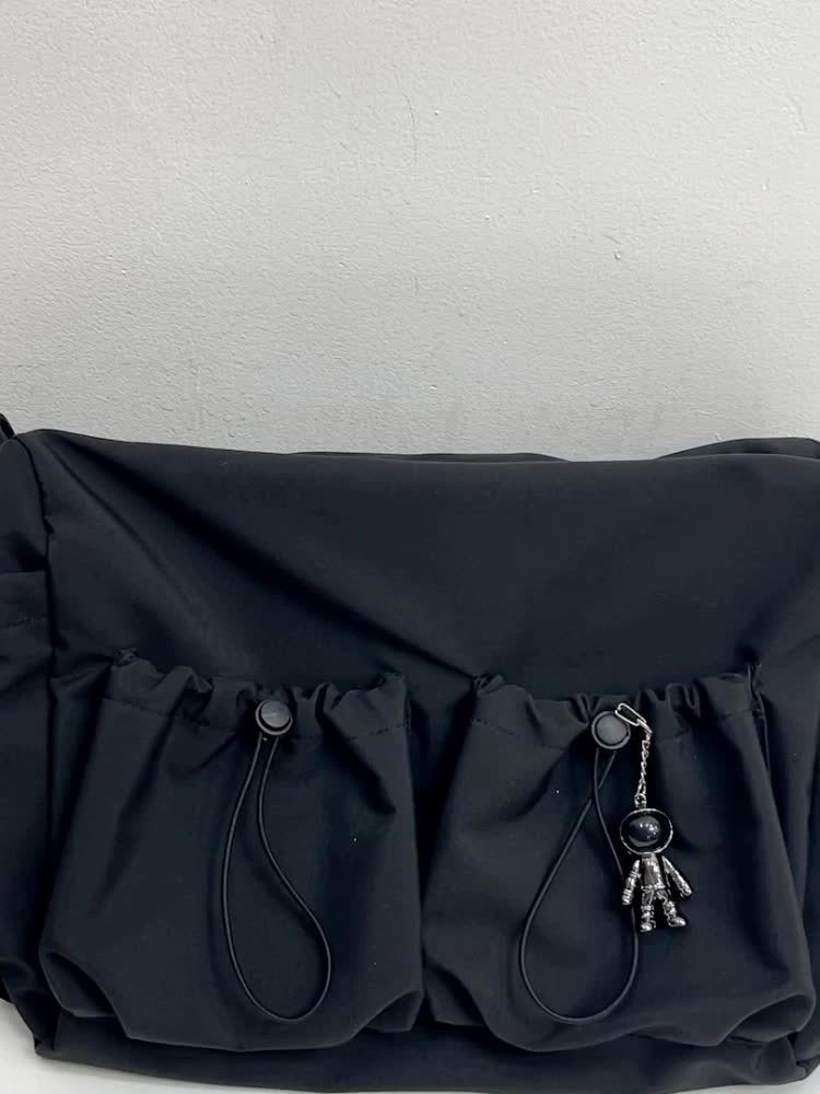 UrbanEase Crossbody Bag – Drawstring Shoulder Bag with Large Capacity