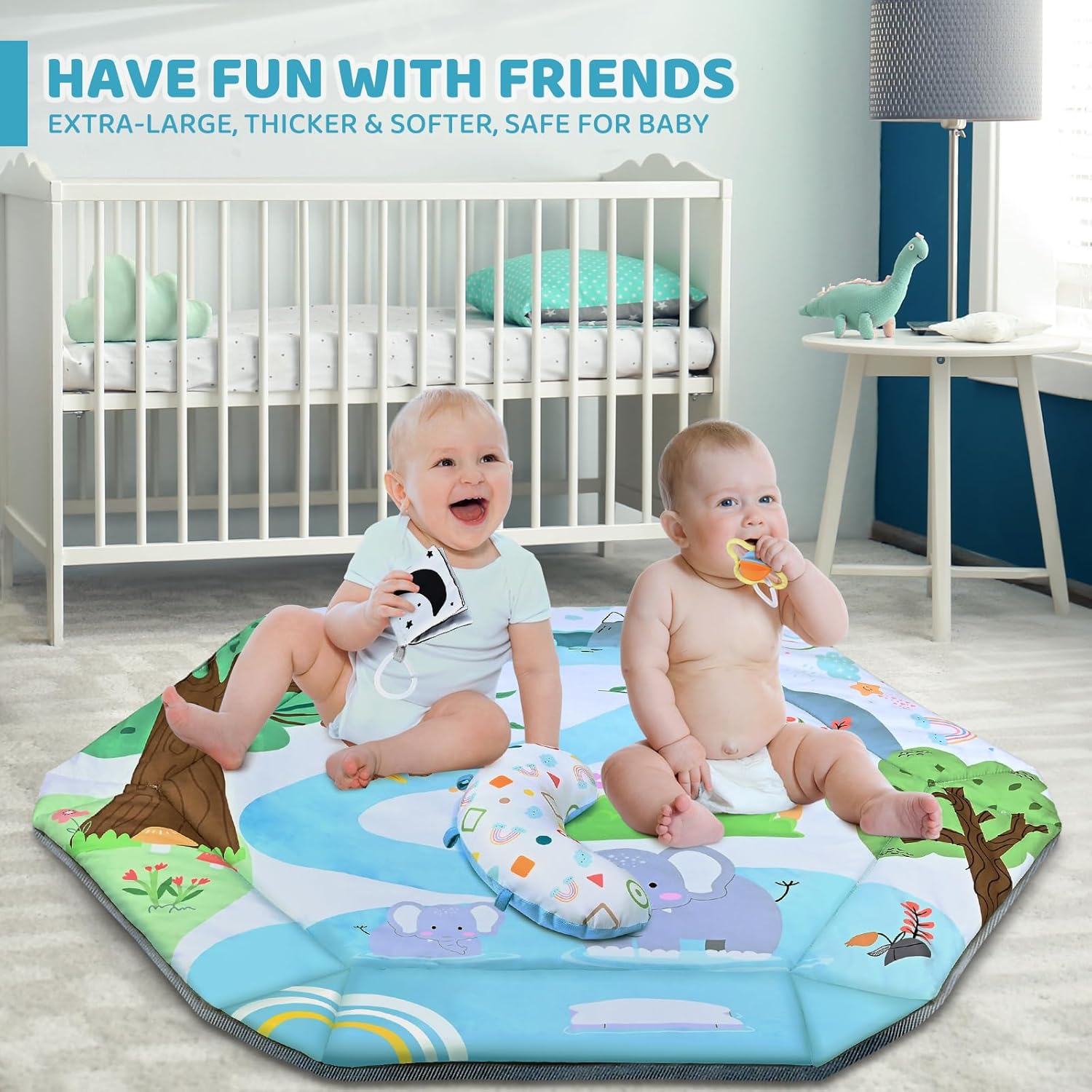8-in-1 Baby Gym & Ball Pit - Washable Play Mat with Toys