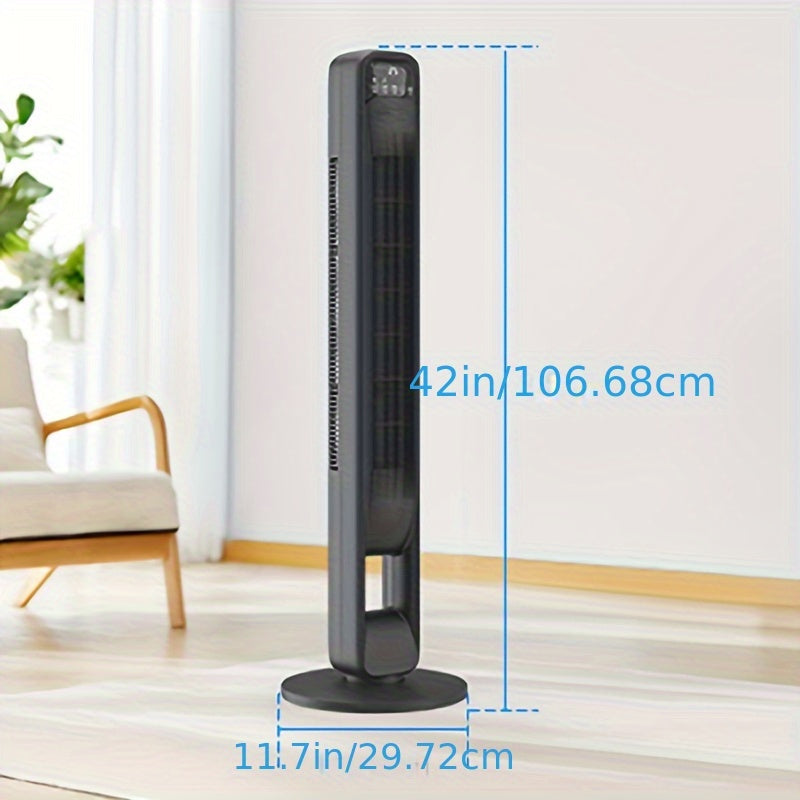 Bladeless Tower Fan – Quiet and Adjustable