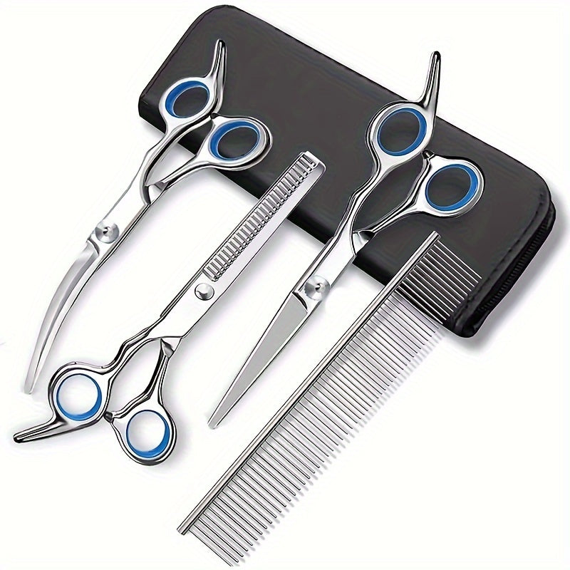 Professional Pet Grooming Set – Scissors and Comb for Perfect Grooming of Dogs and Cats