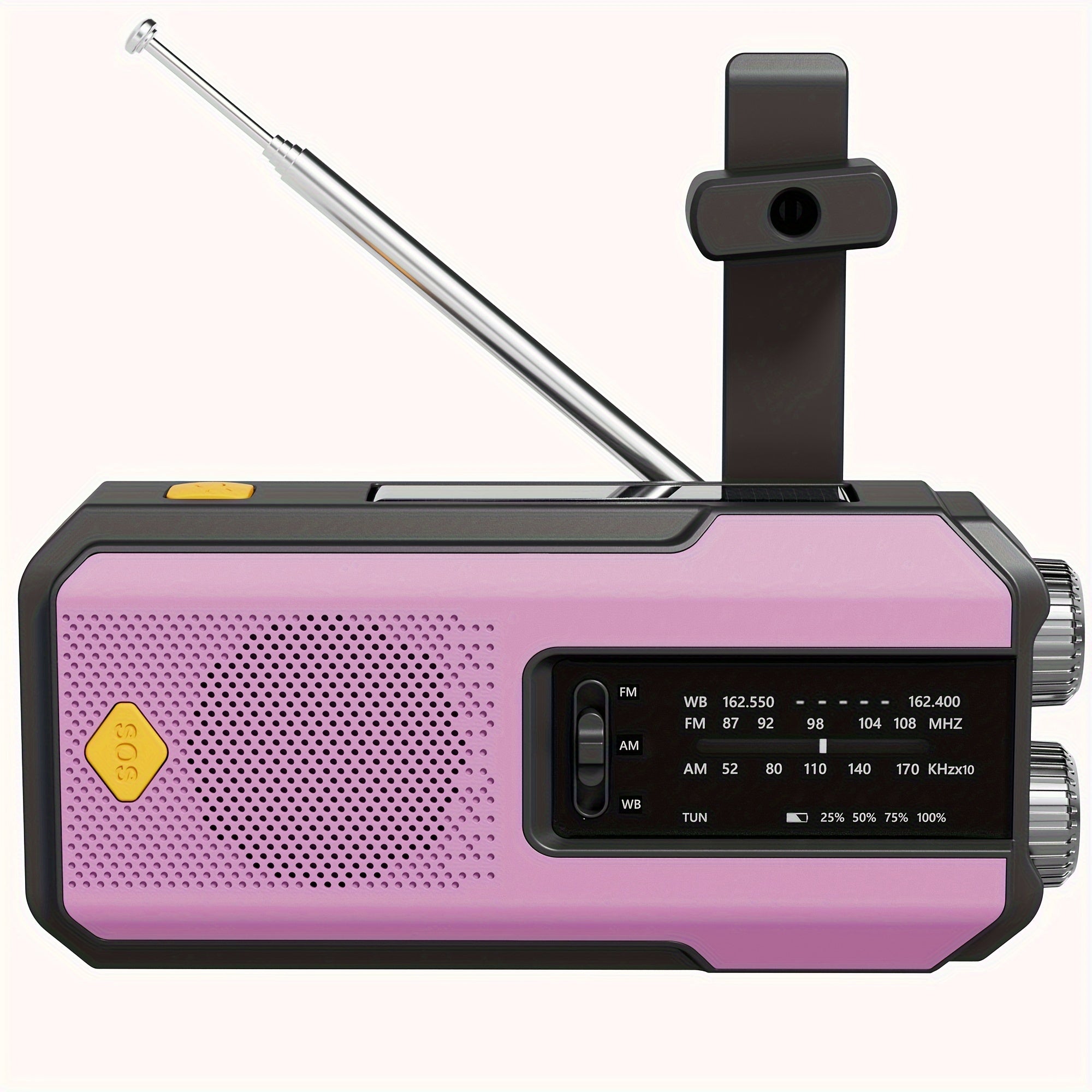 Daykit Portable AM/FM Radio – With Solar Panel and Flashlight