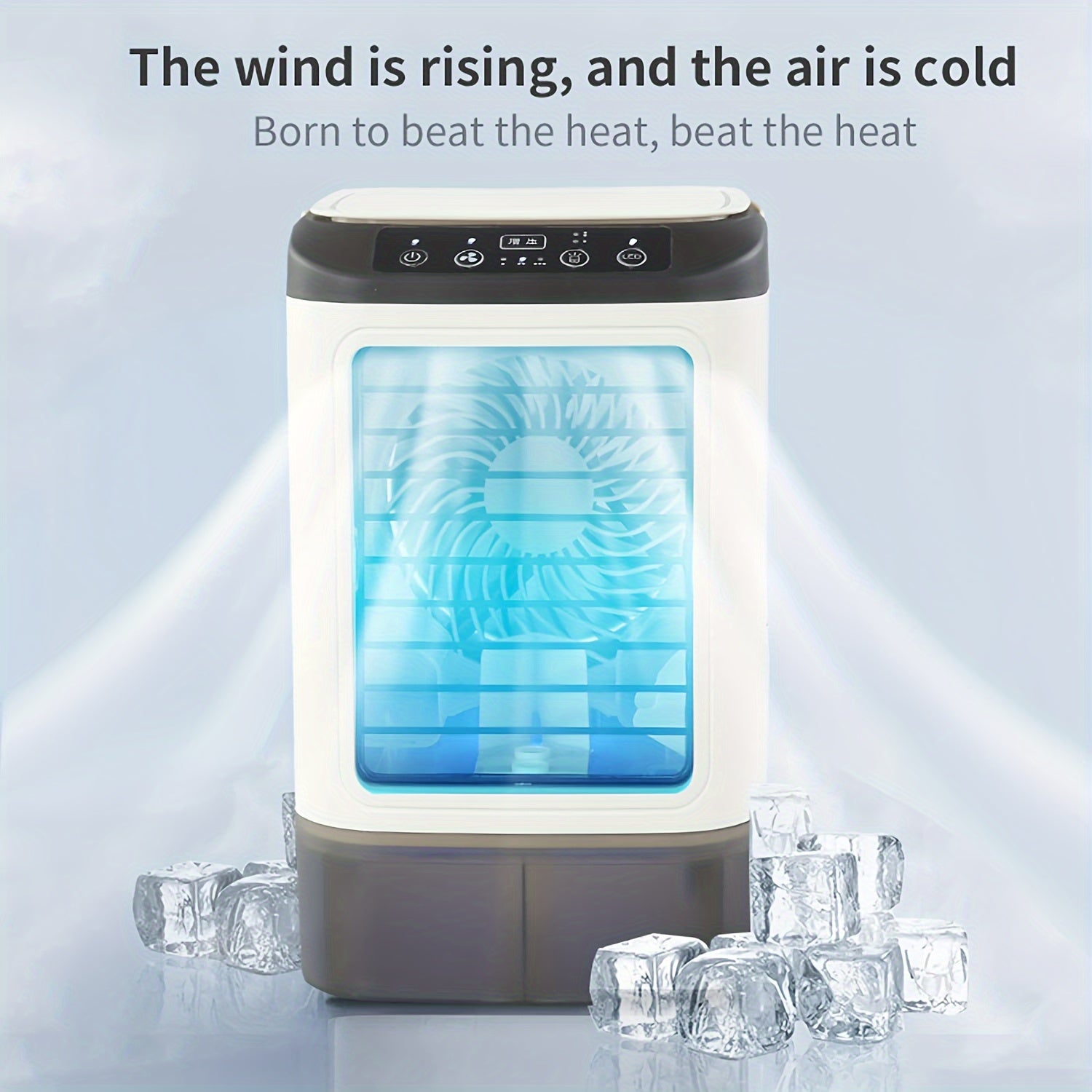 Portable Mini Water-Cooled Air Conditioner – USB Powered with Large Tank